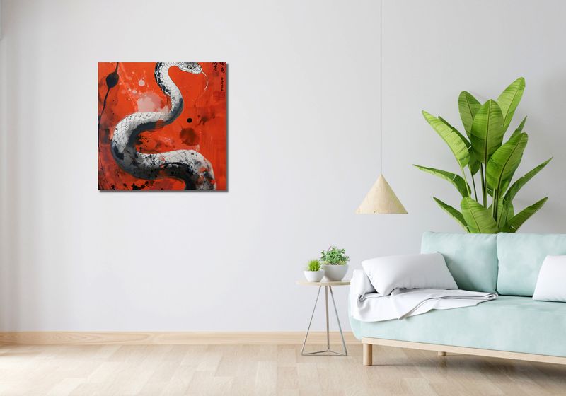 Obraz 70x70cm Smoczy Oddech Węża zdjęcie 2