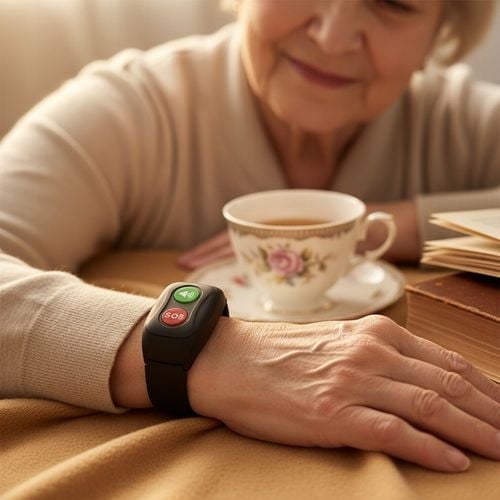 OPASKA DLA SENIORA LOKALIZATOR GPS CZUJNIK UPADKU TĘTNO PRZYCISK SOS na Arena.pl