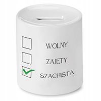 Dla Szachisty Skarbonka Wolny Zajęty Szachista Z Nadrukiem Ze Zdjęciem