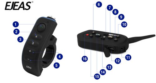 INTERKOM MOTOCYKLOWY EJEAS E6+ BLUETOOTH PILOT na Arena.pl