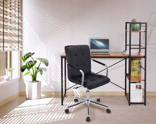 krzesło quatro welur czarne na Arena.pl