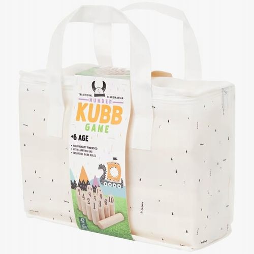 KUBB Towarzyska Gra Skandynawskie KRĘGLE z drewna szwedzka zabawa ZBIJAK 3+ na Arena.pl