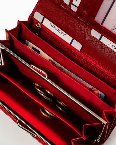 skórzany portfel damski na zatrzask - 4u cavaldi na Arena.pl