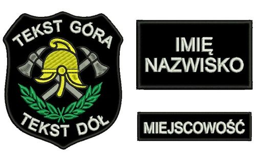 Naszywki straż OSP,ZOSP,KSRG komplet z rzepem na Arena.pl