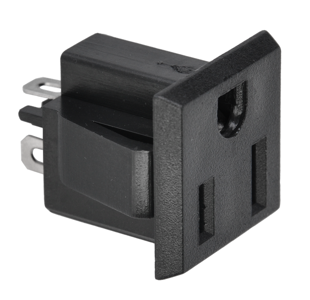 GNI0140 Gniazdo AC (USA)do obudowy zdjęcie 1