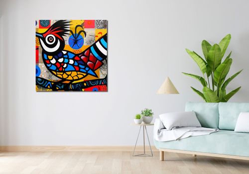 Obraz 90x90cm Ptak Na Wznak na Arena.pl