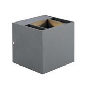 Zewnętrzna LAMPA ścienna ARGOS 106521 Markslojd elewacyjna OPRAWA kinkiet LED 4W 3000K IP44 outdoor kostka cube grafitowa