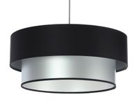 Lampa wisząca DOUBLE BLACK 40 srebrna/czarna