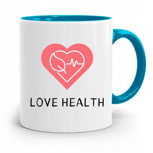 Kubek Błękitny Dla Doktora Lekarz Love Health Z Nadrukiem Ze Zdjęciem na Arena.pl