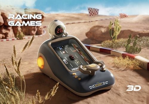 WYŚCIGI GRA KIEROWNICA INTERAKTYWNA MÓWIĄCA PL SYMULATOR JAZDY Chronometraż na Arena.pl