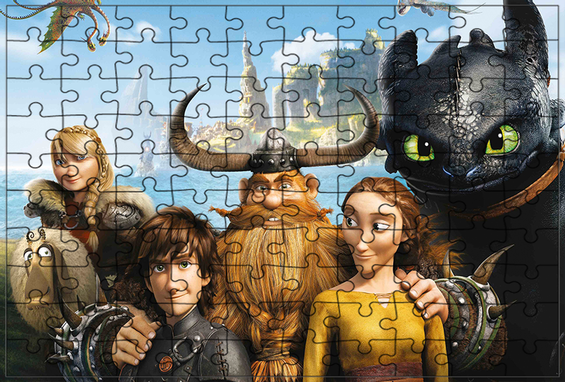 Puzzle Jak Wytresować Smoka zdjęcie 1