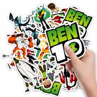 NAKLEJKI ETYKIETY NA ZESZYT NALEPKA Z POSTACIAMI BEN 10 WZORY 10SZT
