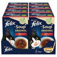 FELIX SOUP Wiejskie Smaki Karma dla kota 48 saszetek x 48g