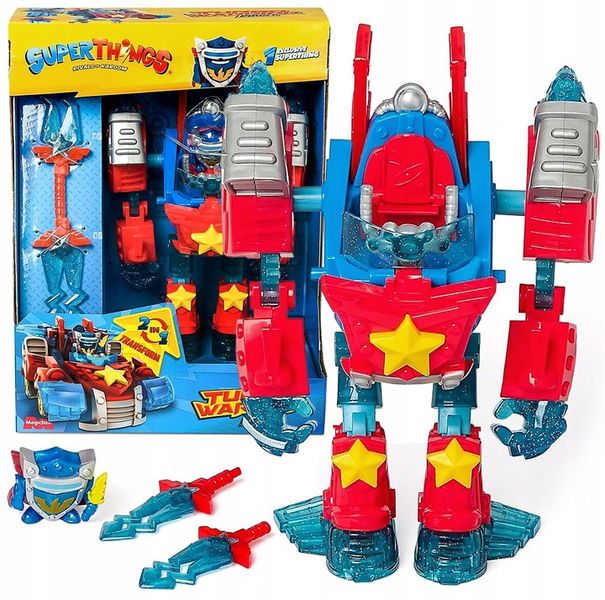 SUPERTHINGS Super Things Zings Turbo Warrior Power Robot Auto Transformer zdjęcie 1