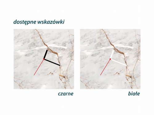 ZEGAR SZKLANY KWADRATOWY - Marmur na Arena.pl