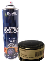 FARBA W SPRAYU LAKIER AKRYLOWY AUTO FELGA CZARNY 500ML