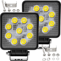 2X Lampa robocza Halogen LED robocza 27W 9-32V kwadratowa WL5027 2220LM