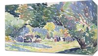 Obraz 50x30cm Landscape,  Henri-Edmond Cross Vintage do Salonu