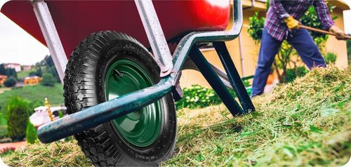 KOŁO KÓŁKO DO TACZKI TACZEK MOCNE Z DĘTKĄ POMPOWANE 4.80/4.00-8 + OŚKA na Arena.pl