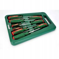 Zestaw wkrętaków 9 szt., profil TORX TAMPER, rozmiar TORX / E-TORX T10H,