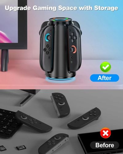 STACJA ŁADUJĄCA DO NINTENDO SWITCH 2 RGB JOY-CON 4W1 na Arena.pl