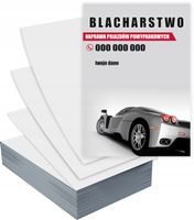Ulotki A6 1000 szt firmowe reklamowe BLACHARSTWO USŁUGI + PROJEKT GRATIS