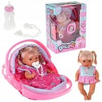 ND21_107070 Lalka w nosidełku 28 cm interaktywna