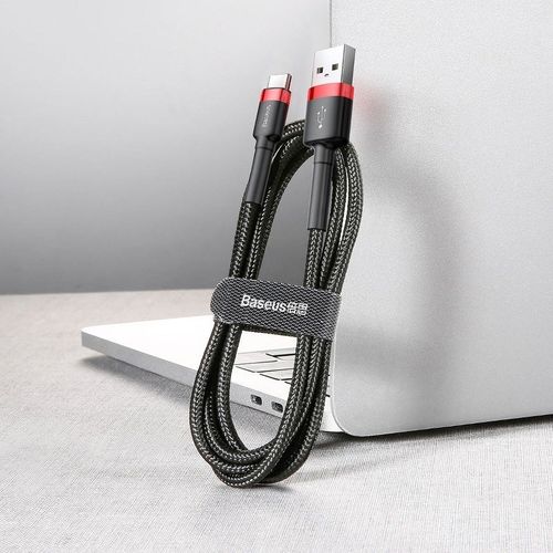 Kabel Usb-C Baseus Cafule 2A 3M (Czerwono-Czarny) na Arena.pl