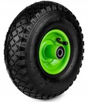 KOŁO KÓŁKO DO TACZKI 10" 3,00x4 4PR 100KG MOCNE Z DĘTKĄ POMPOWANE WUBER