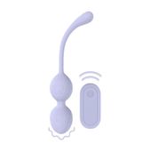 Vibrating Bead Kegel With Remote Control - Lavender