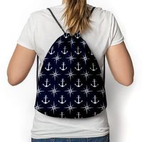 Hipsterki Worek - Plecak Full Print MARINE ANCHOR