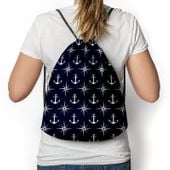 Hipsterki Worek - Plecak Full Print MARINE ANCHOR