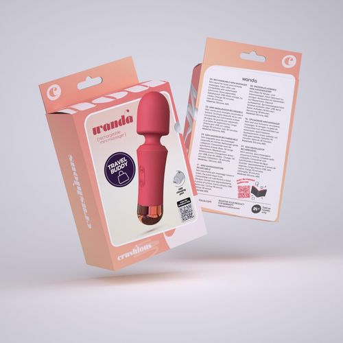 crushious wanda mini rechargeable wand terracotta na Arena.pl