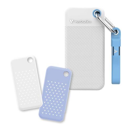 Dysk SSD zewnętrzny Verbatim Pocket 2TB USB-C 3.2 Gen 2 biały/niebieski na Arena.pl