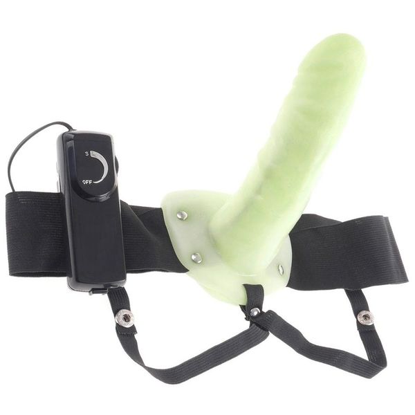 Świecący Członek Na Pasach Dla Panów - Robotic Strap-On Glow In The Dark zdjęcie 3