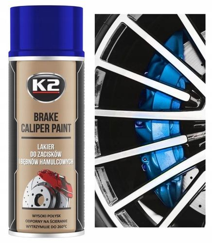 K2 BRAKE CALIPER FARBA LAKIER DO MALOWANIA ZACISKÓW HAMULCOWYCH NIEBIESKI na Arena.pl