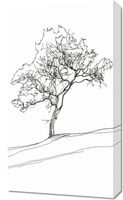 Obraz 40x70cm Drzewo w Zarysie