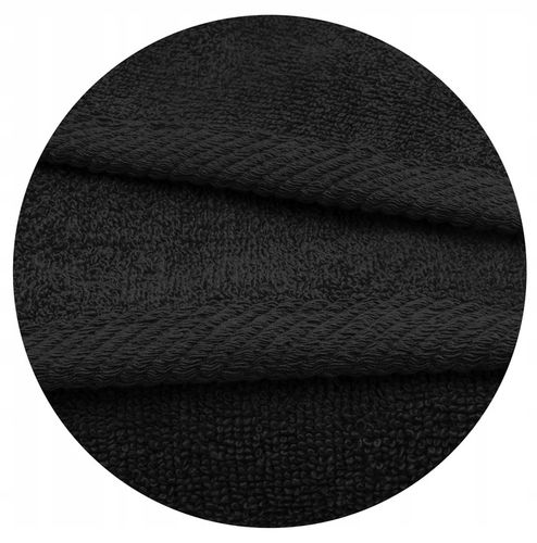 RĘCZNIK KĄPIELOWY bawełniany GRUBY ręcznik HOTELOWY SPA CZARNY 70x140 na Arena.pl