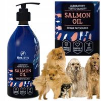 OLEJ DLA PSA HOLISTA SALMON OIL 500 ML SUPLEMENTY WITAMINY NATURALNE OLEJE