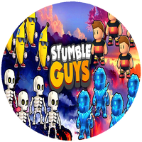 Opłatek na tort Stumble Guys