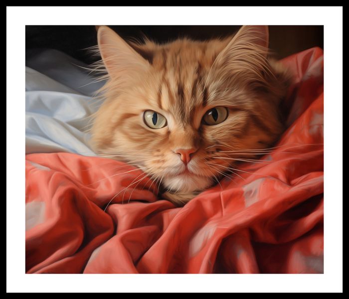 Plakat 60x50cm Mruczący Spokój zdjęcie 3