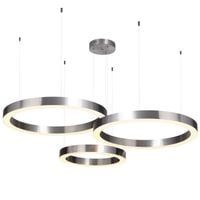 Lampa wisząca CIRCLE 60+60+80 LED nickel