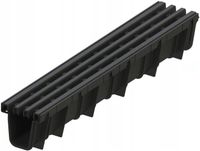 ODWODNIENIE LINIOWE KORYTKO ODPŁYW A15 KRATKA KANAŁ CZARNY 100 CM