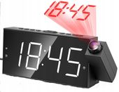 BUDZIK PROJEKCYJNY 7" LED USB ALARM, DRZEMKA, DO SYPIALNI