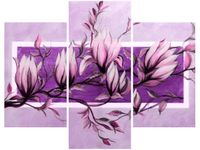 OBRAZ FIOLETOWY KWIAT MAGNOLII