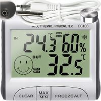 STACJA POGODOWA POGODY TERMOMETR POKOJOWY HIGROMETR CYFROWY Z SONDĄ 5w1