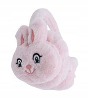 Mięciutkie pluszowe nauszniki Zajączek różowe