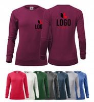 BLUZA DAMSKA Z WŁASNYM HAFTEM NADRUKIEM LOGO x10