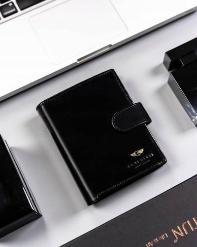 skórzany portfel męski na zatrzask - peterson na Arena.pl