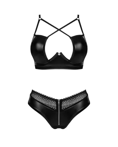 obsessive norides komplet 2-częściowy czarny wet look m/l na Arena.pl